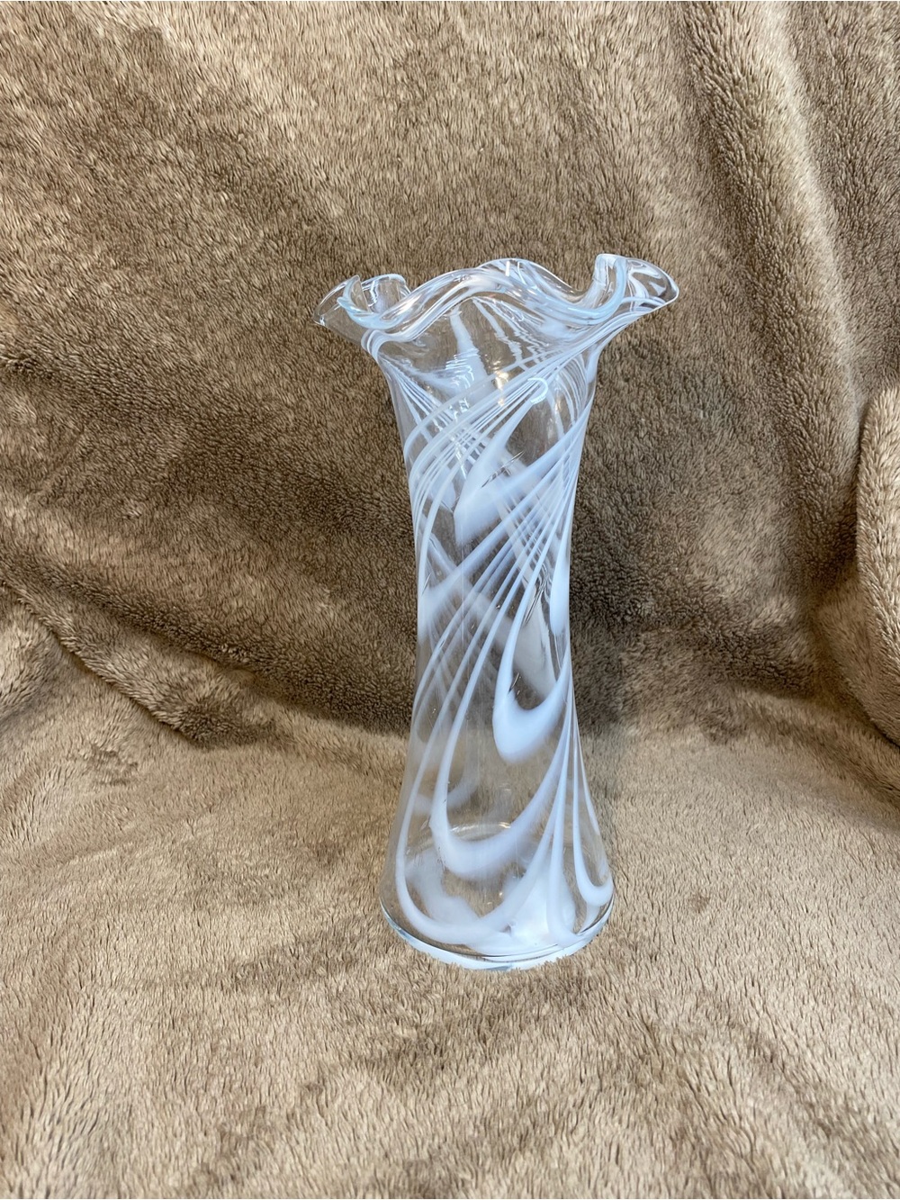 Vintage Hand-Blown Studio Art Glass Vase